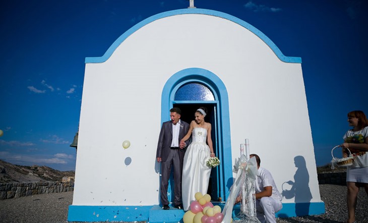 Civil wedding ceremony on Kos 