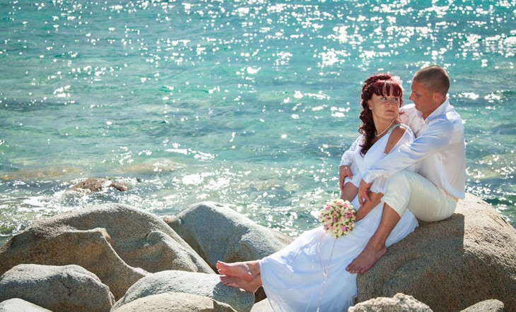 Wedding on a beautiful beach in Halkidiki 