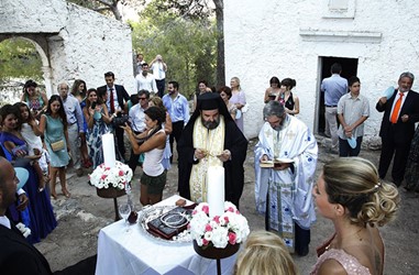 A church wedding on Crete