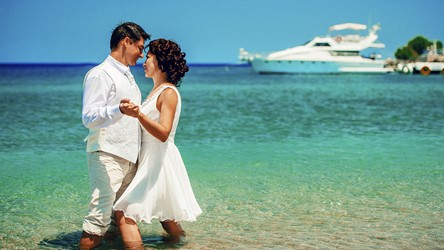 A wedding by the sea on the island of Rhodes