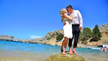 A wedding by the sea on the island of Rhodes