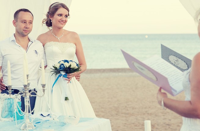 A luxury wedding at the seaside on the island of Rhodes