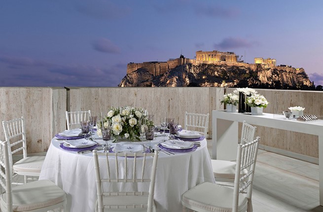 A wedding with Acropolis view