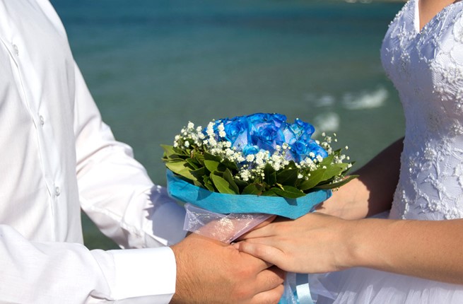 A wedding by the sea on the island of Corfu