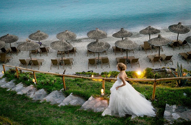 A wedding by the sea on the island of Mykonos