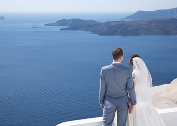 Свадебная церемония на Santorini Jem