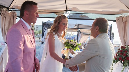 Civil wedding on the island of Crete