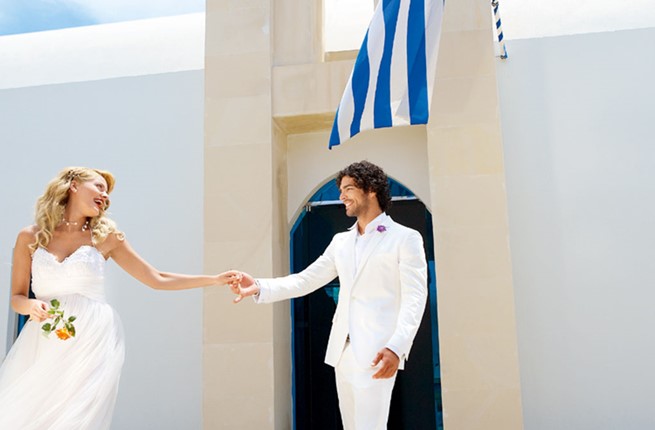 A civil wedding on the island of Kos 