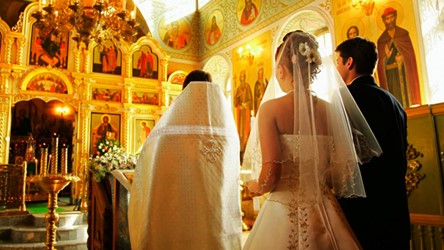 A wedding in the Church of Agia Mavra