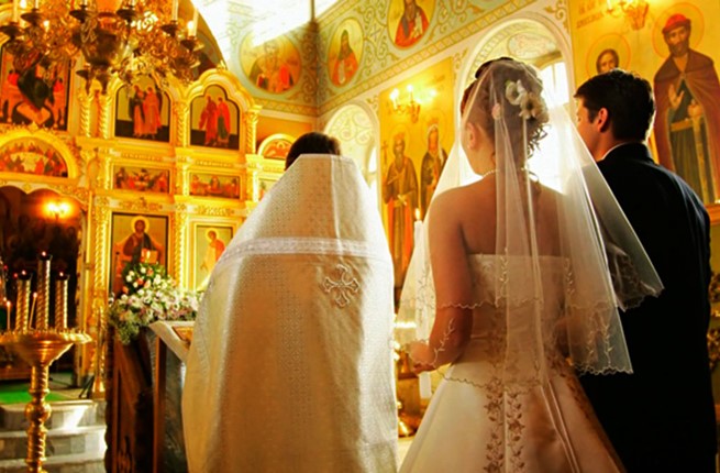 A wedding in the Church of Agia Mavra