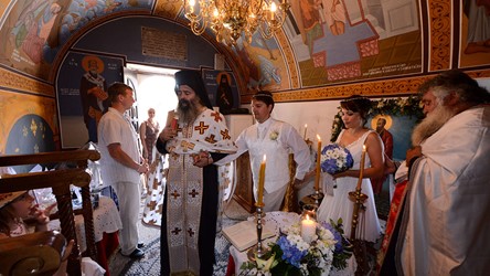 A wedding at the church on Kos island