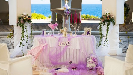 A civil ceremony in the Villa Irini