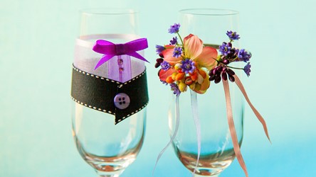 A civil ceremony in the Villa Irini