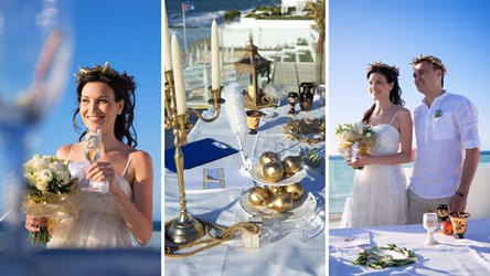 A civil wedding in the hotel on Crete