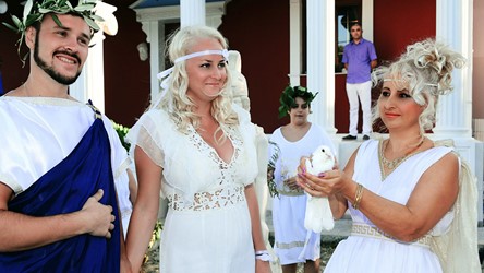 A civil wedding in the hotel on Crete