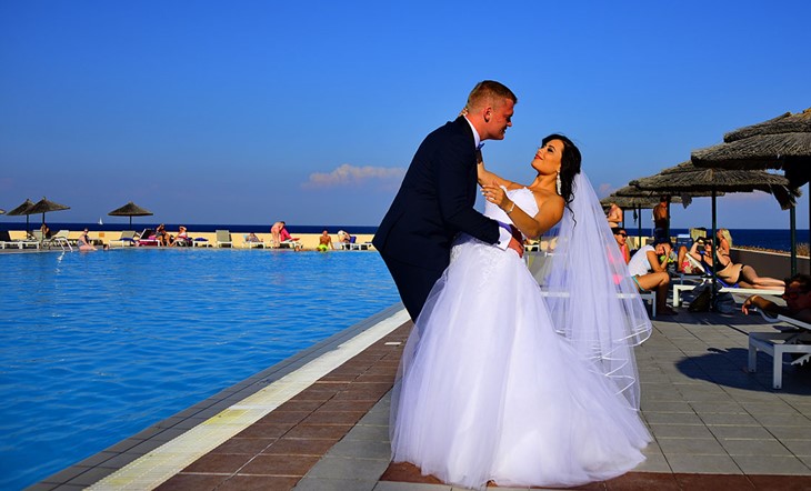 Simbolic wedding ceremony of Asta and Kestutis in Rodos
